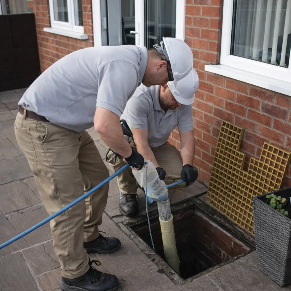 Blocked drain repair service in Byfleet